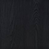 Riva Arched Glass Door Display Cabinet with LED Lighting - Tall Black Woodgrain Accent Cabinet – view 11