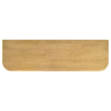 Ervine 3-Door Accent Cabinet - Natural Rubberwood with Rope Panel Texture & Round Pulls – view 10