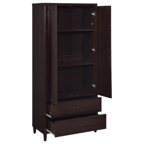 Wadeline 72" Tall Accent Storage Cabinet - 2 Doors & 2 Drawers in Rustic Tobacco – view 3