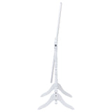 Foyet Full-Length Cheval Mirror - Adjustable Oval Floor Mirror in White Wood – view 4