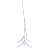 Foyet Full-Length Cheval Mirror - Adjustable Oval Floor Mirror in White Wood – view 6
