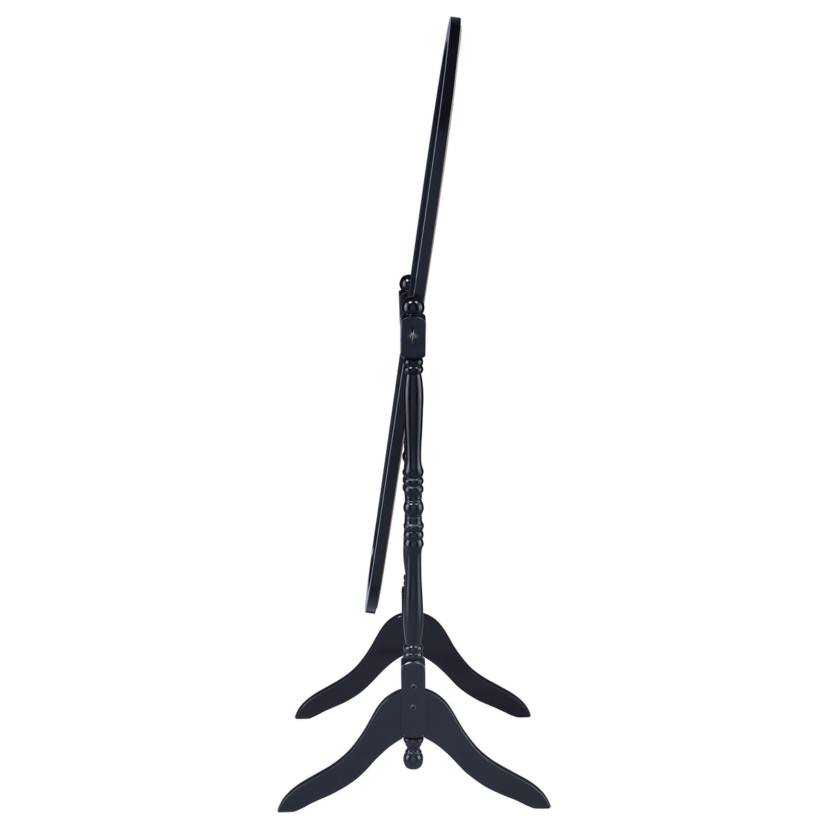 Foyet Adjustable Full Length Cheval Mirror - Oval Pivoting Frame with Curved Legs in Black – view 5