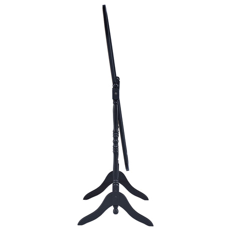 Foyet Adjustable Full Length Cheval Mirror - Oval Pivoting Frame with Curved Legs in Black – view 7