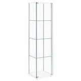 Bellatrix 3-Shelf Glass Curio Cabinet