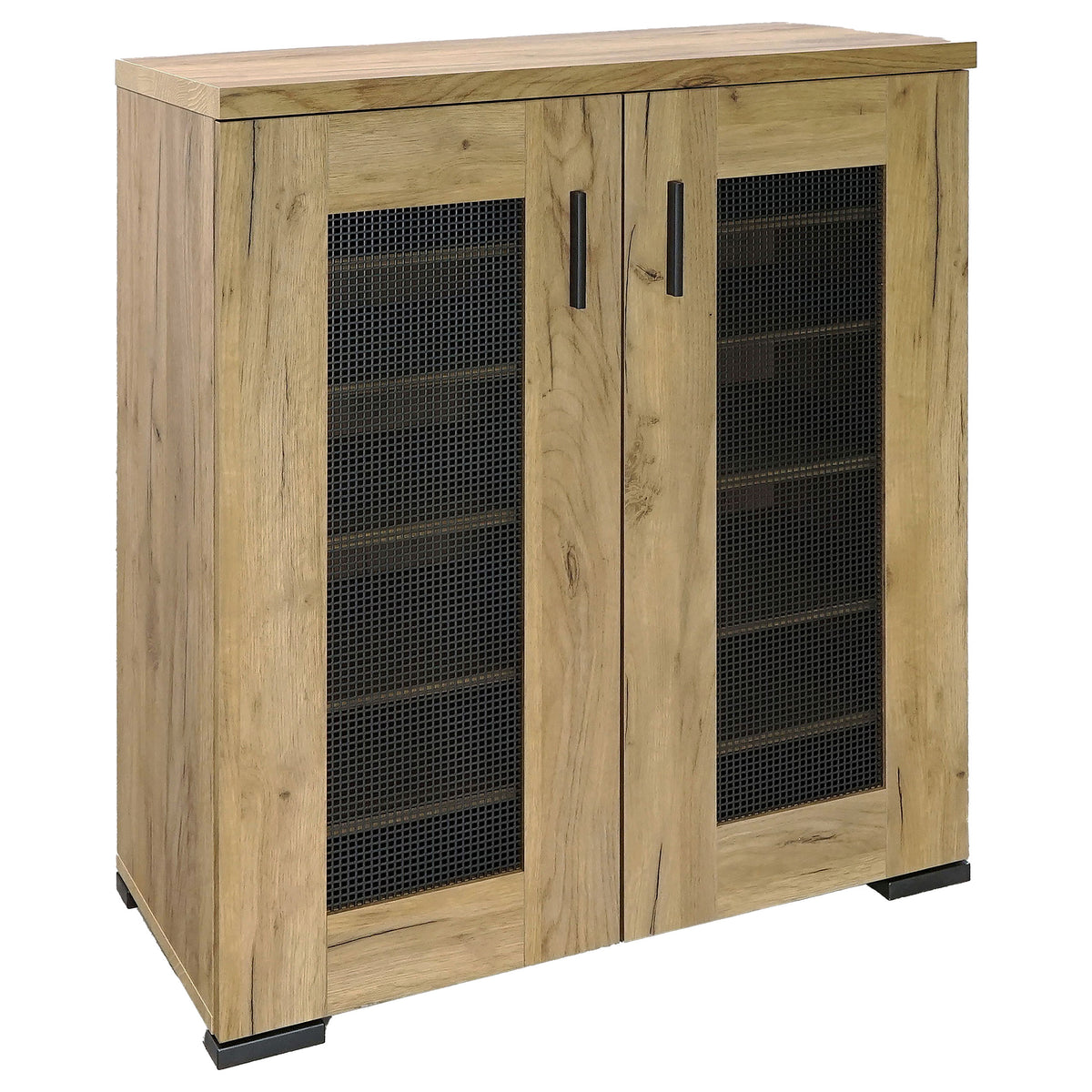 Bristol Shoe Cabinet with Mesh-Panel Doors - 