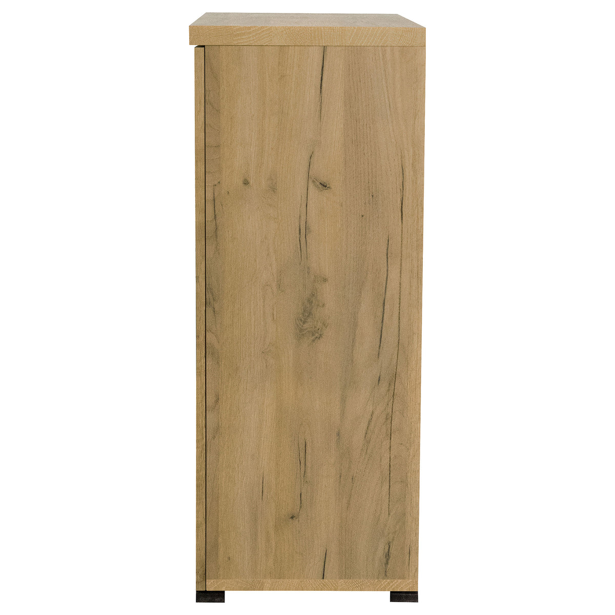 Bristol Shoe Cabinet with Mesh-Panel Doors - Entryway Storage in Golden Oak – view 6
