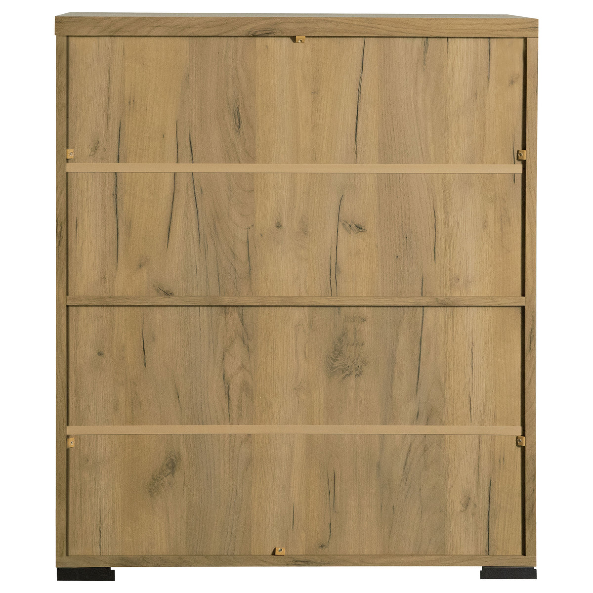 Bristol Shoe Cabinet with Mesh-Panel Doors - Entryway Storage in Golden Oak – view 7