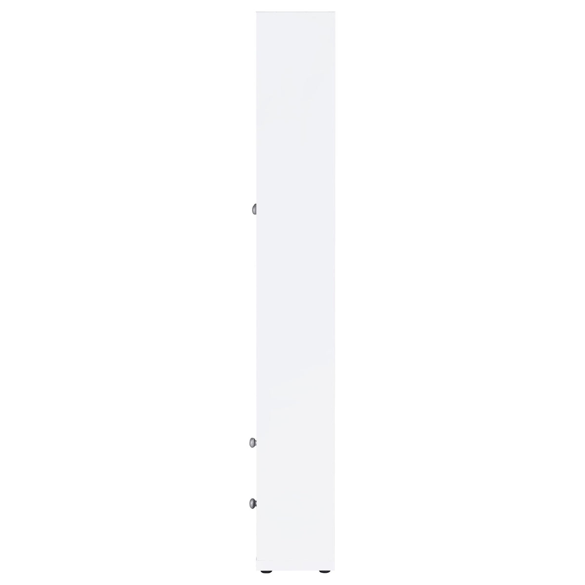 Hawthorne Tall Glass Door Display Cabinet with Drawers - 4 Shelves in White, Farmhouse Style – view 6