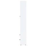 Hawthorne Tall Glass Door Display Cabinet with Drawers - 4 Shelves in White, Farmhouse Style – view 6