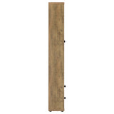 Hawthorne Tall Glass Door Display Cabinet with 2 Drawers - 4 Shelves in Warm Mango Finish – view 9