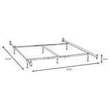 Esme Bolt-On Metal Bed Frame for Headboard & Footboard - Black, Twin/Full, Queen/Eastern King or California King – view 6