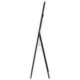 Windrose LED Standing Floor Mirror - 28 x 67" Full-Length with Silver Trim in Black – view 14