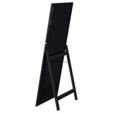 Windrose LED Standing Floor Mirror - 28 x 67" Full-Length with Silver Trim in Black – view 15
