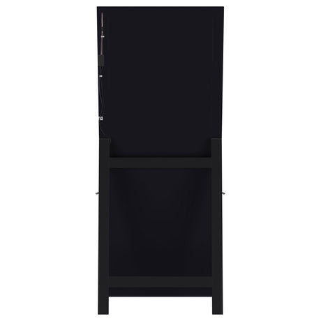 Windrose LED Standing Floor Mirror - 28 x 67" Full-Length with Silver Trim in Black – view 16