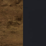 Deepika 4-Panel Folding Room Divider - Rustic Nutmeg Wood Panels with Black Frame – view 7