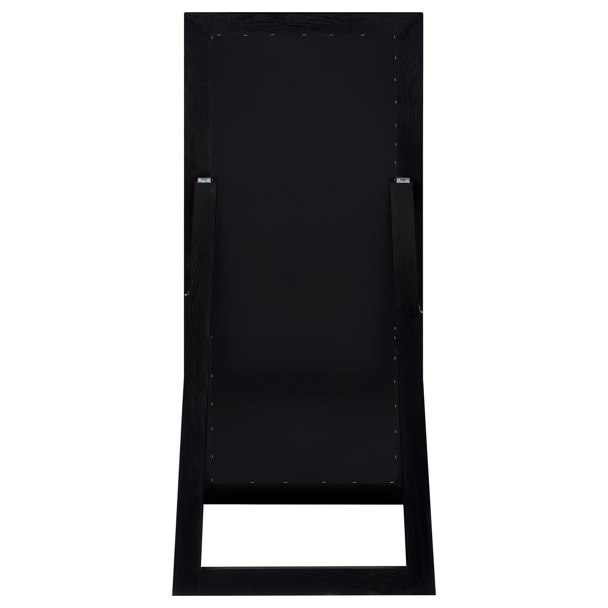 Cadence Full Length Standing Floor Mirror - Shatterproof Tempered Glass in Black Oak Frame – view 4