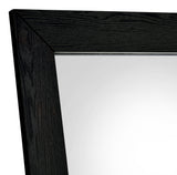Cadence Full Length Standing Floor Mirror - Shatterproof Tempered Glass in Black Oak Frame – view 5