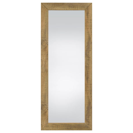 Cadence Full-Length Standing Floor Mirror - Mango Wood Frame with Shatterproof Tempered Glass – view 3