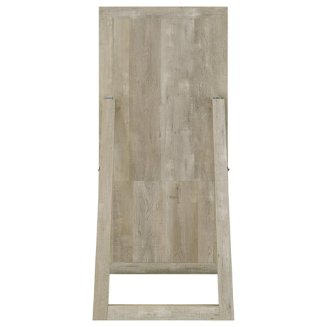 Cadence Full Length Standing Floor Mirror - Shatterproof Tempered Glass in Grey Washed Oak – view 4