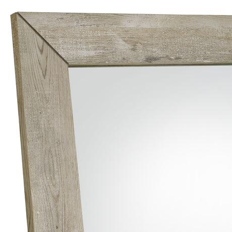 Cadence Full Length Standing Floor Mirror - Shatterproof Tempered Glass in Grey Washed Oak – view 5