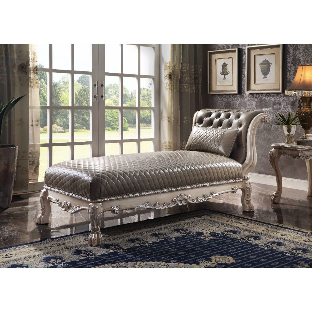 Dresden Button-Tufted Chaise Lounge & Bench