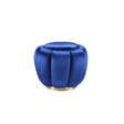 Heiress Round Velvet Ottoman
