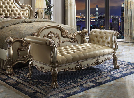 Dresden Button-Tufted Chaise Lounge & Bench