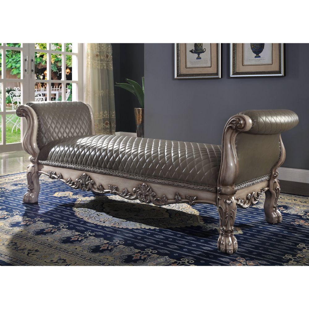 Dresden Button-Tufted Chaise Lounge & Bench