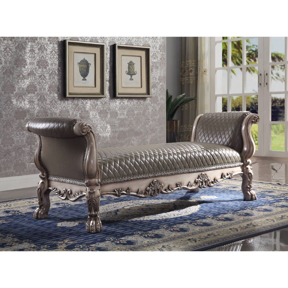 Dresden Button-Tufted Chaise Lounge & Bench