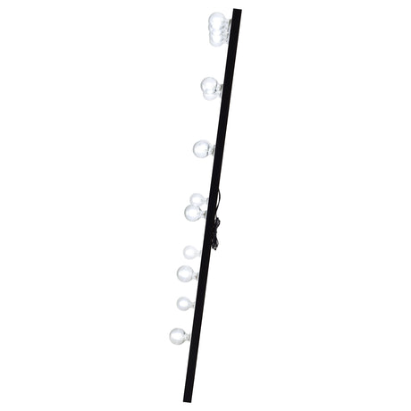 Zayan LED Full-Length Floor Mirror - 32 x 71 Inch Hollywood Glam in Black High Gloss – view 7