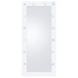 Zayan Full-Length LED Floor Mirror - Hollywood Style White High Gloss Frame, 32" x 71" – view 5