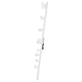 Zayan Full-Length LED Floor Mirror - Hollywood Style White High Gloss Frame, 32" x 71" – view 6