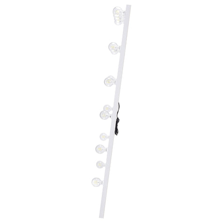 Zayan Full-Length LED Floor Mirror - Hollywood Style White High Gloss Frame, 32" x 71" – view 6