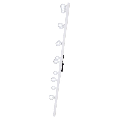 Zayan Full-Length LED Floor Mirror - Hollywood Style White High Gloss Frame, 32" x 71" – view 7