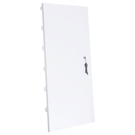 Zayan Full-Length LED Floor Mirror - Hollywood Style White High Gloss Frame, 32" x 71" – view 8
