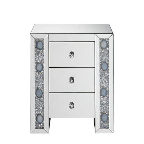 Sonia Mirrored Console Cabinet & Accent Table