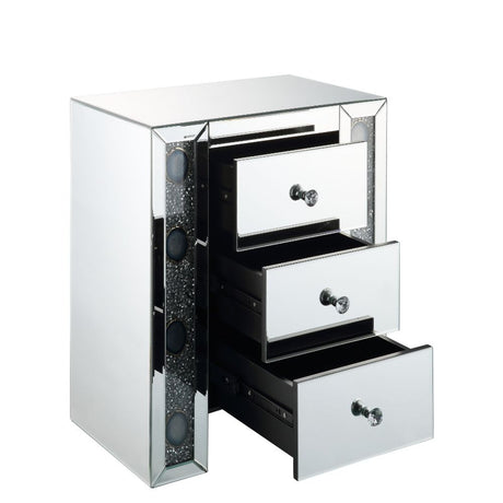 Sonia Mirrored Console Cabinet & Accent Table