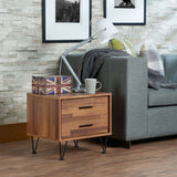 Deoss 2-Drawer Night Table & 5-Drawer Chest