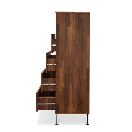 Deoss 2-Drawer Night Table & 5-Drawer Chest