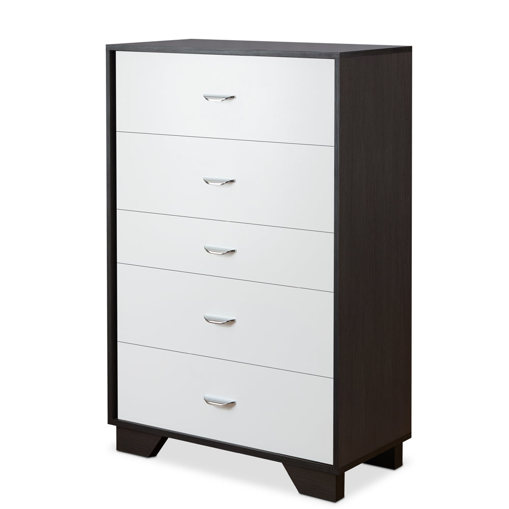 Eloy Modern Accent Table & 5-Drawer Chest