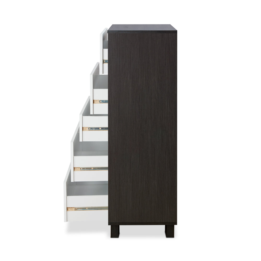 Eloy Modern Accent Table & 5-Drawer Chest