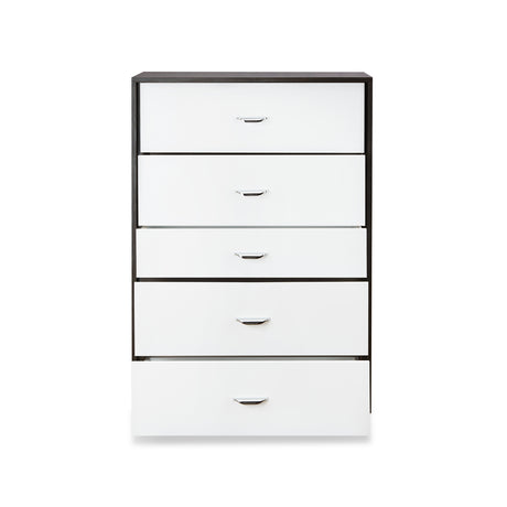 Eloy Modern Accent Table & 5-Drawer Chest