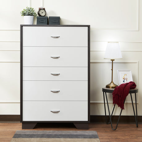 Eloy Modern Accent Table & 5-Drawer Chest