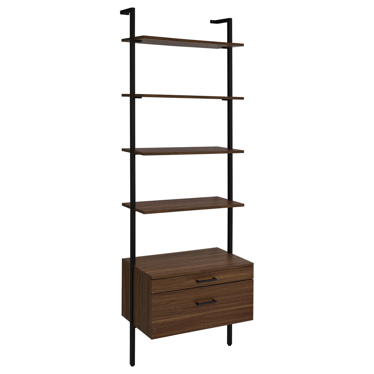 Owens 96" Tall Wall Shelf with Drawers & 3-Piece Bookshelf Wall - Wall Shelf with Drawers