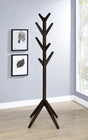 Margaret Solid Wood Coat Rack with 8 Hooks - Tree-Inspired Entryway Stand in Cappuccino – view 1