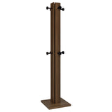 Rikkie Mid-Century Coat Rack with 8 Wood-Capped Hooks