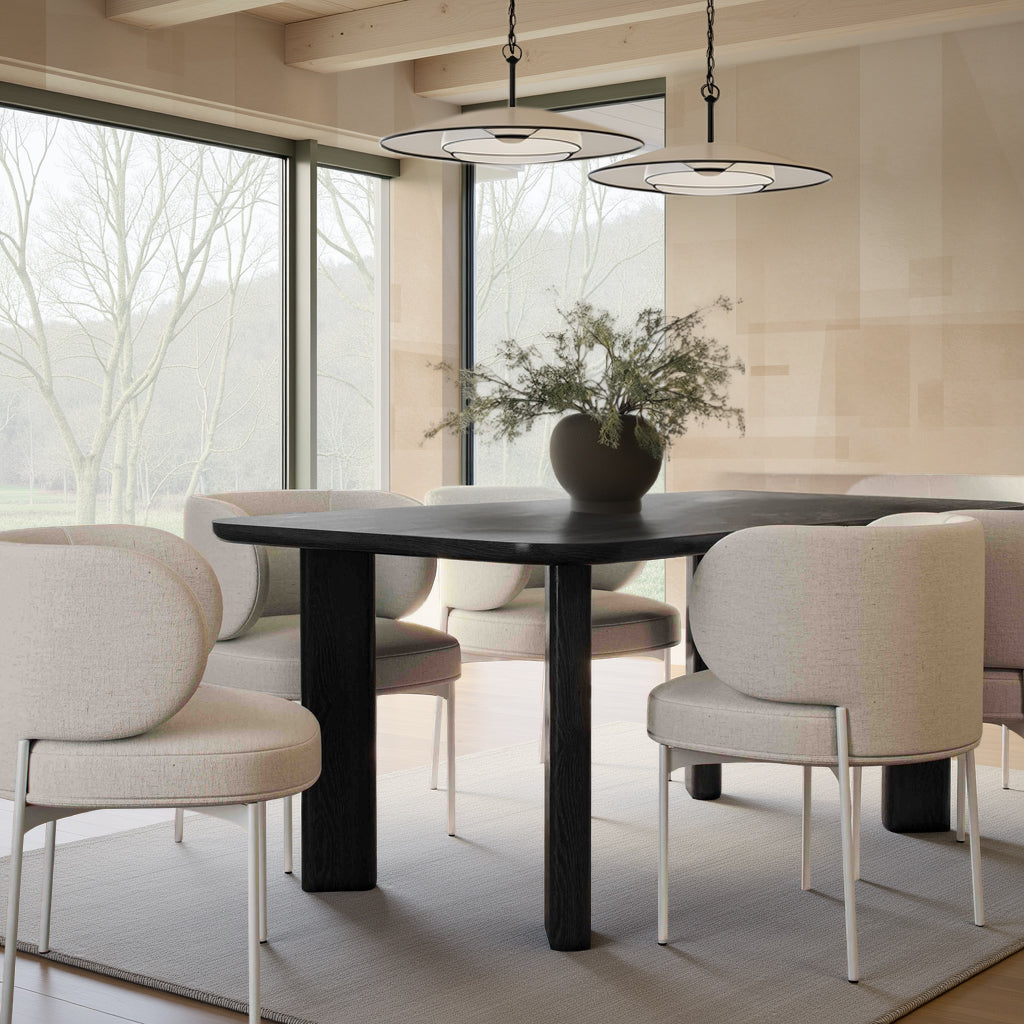 Maureen Cream Performance Upcycled Linen Dining Chair