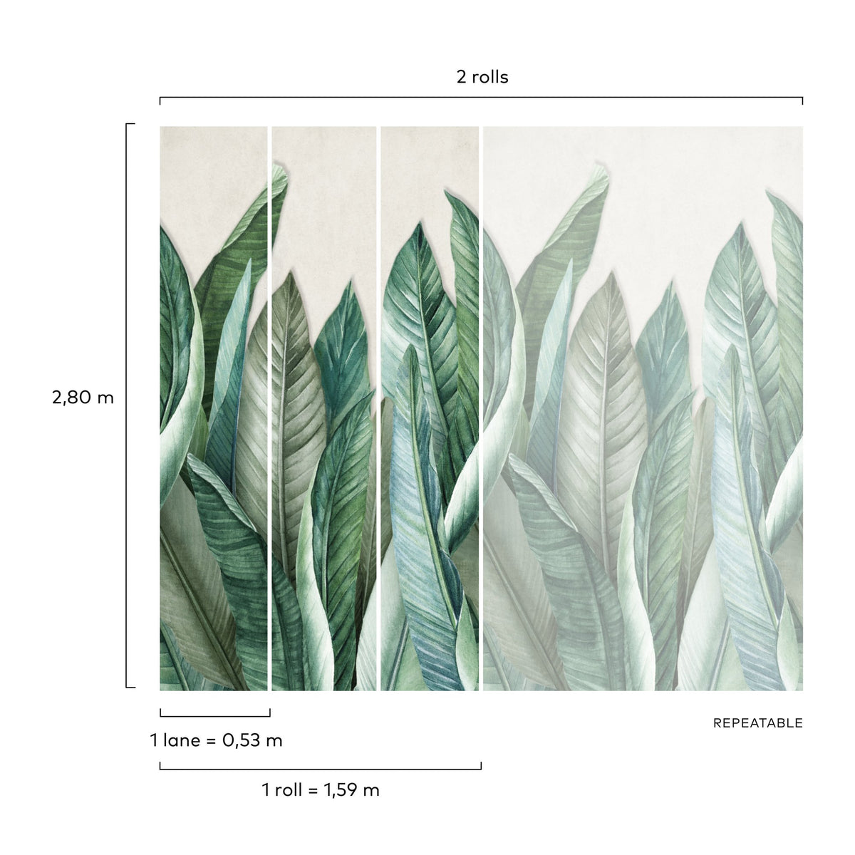 Galerie Orom II Branched Leaves All-over Wall Mural