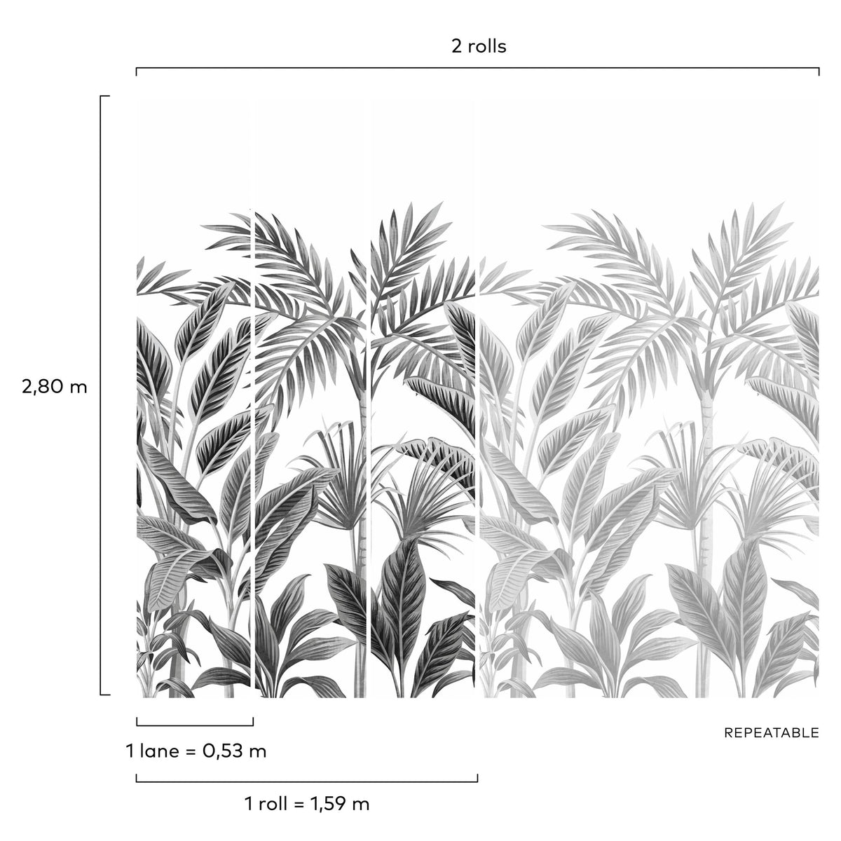 Galerie Orom II Branched Leaves Motive Wall Mural