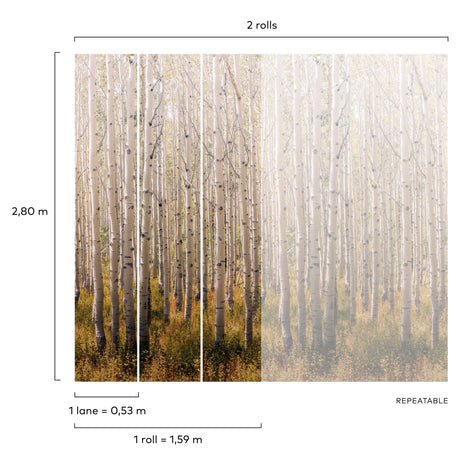 Galerie Orom II Trees all-over Wall Mural